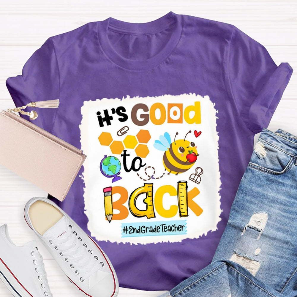 Personalized It's Good To Back 2nd Grade Teacher Shirt
