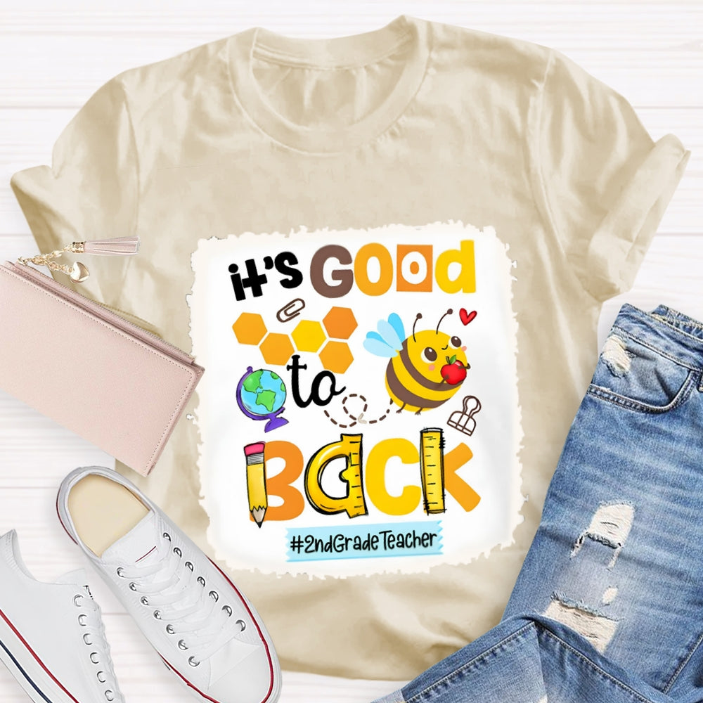 Personalized It's Good To Back 2nd Grade Teacher Shirt