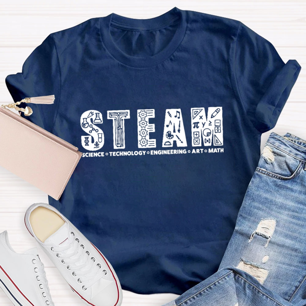 Steam Science Technology Engineering Art Math T-shirt
