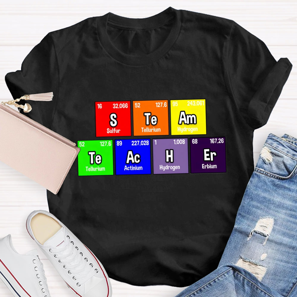 Steam Teacher Table Of Chemical Elements T-Shirt