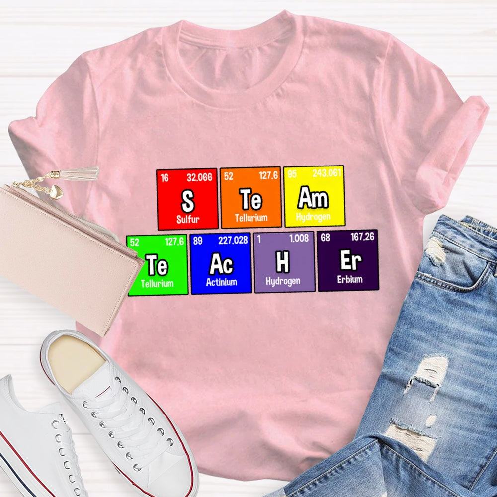 Steam Teacher Table Of Chemical Elements T-Shirt