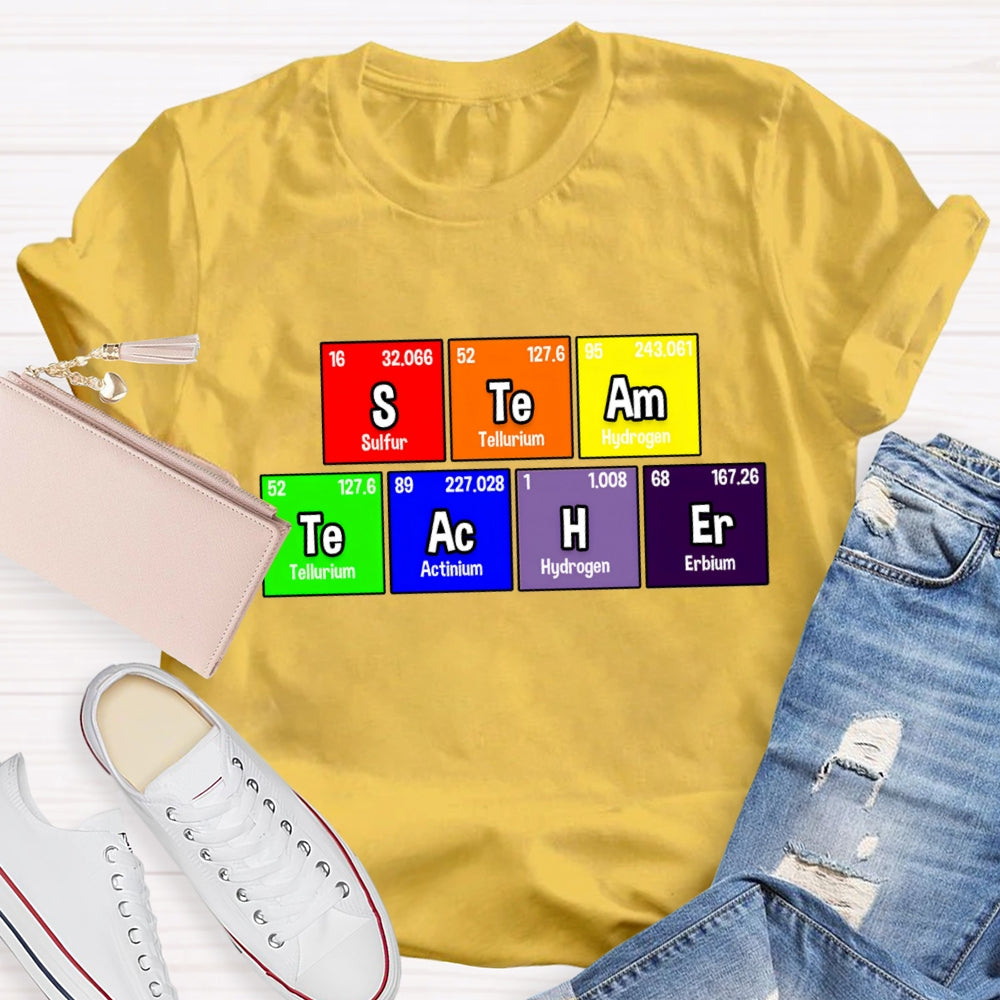 Steam Teacher Table Of Chemical Elements T-Shirt