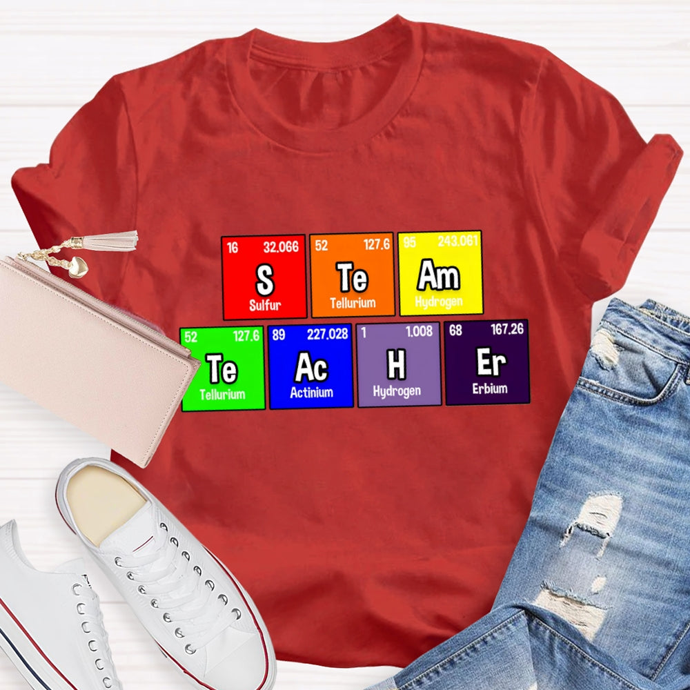 Steam Teacher Table Of Chemical Elements T-Shirt