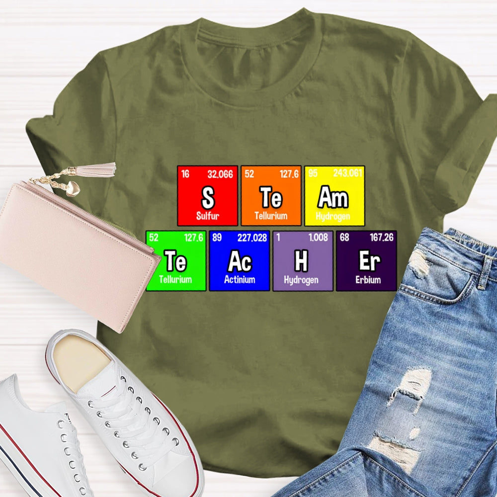 Steam Teacher Table Of Chemical Elements T-Shirt