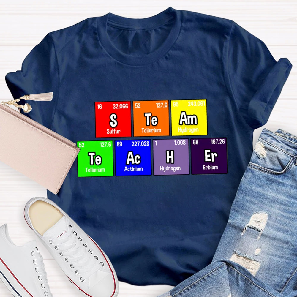Steam Teacher Table Of Chemical Elements T-Shirt