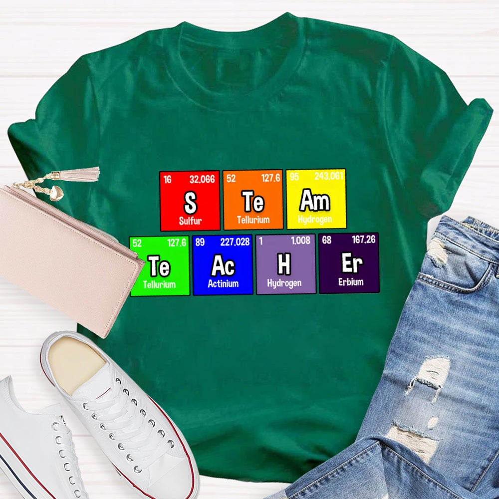 Steam Teacher Table Of Chemical Elements T-Shirt