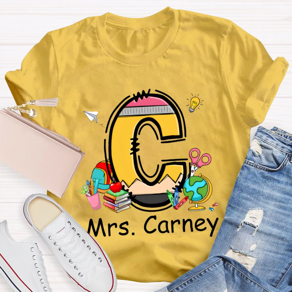 Personalized Name Design Copy Initials T-Shirt