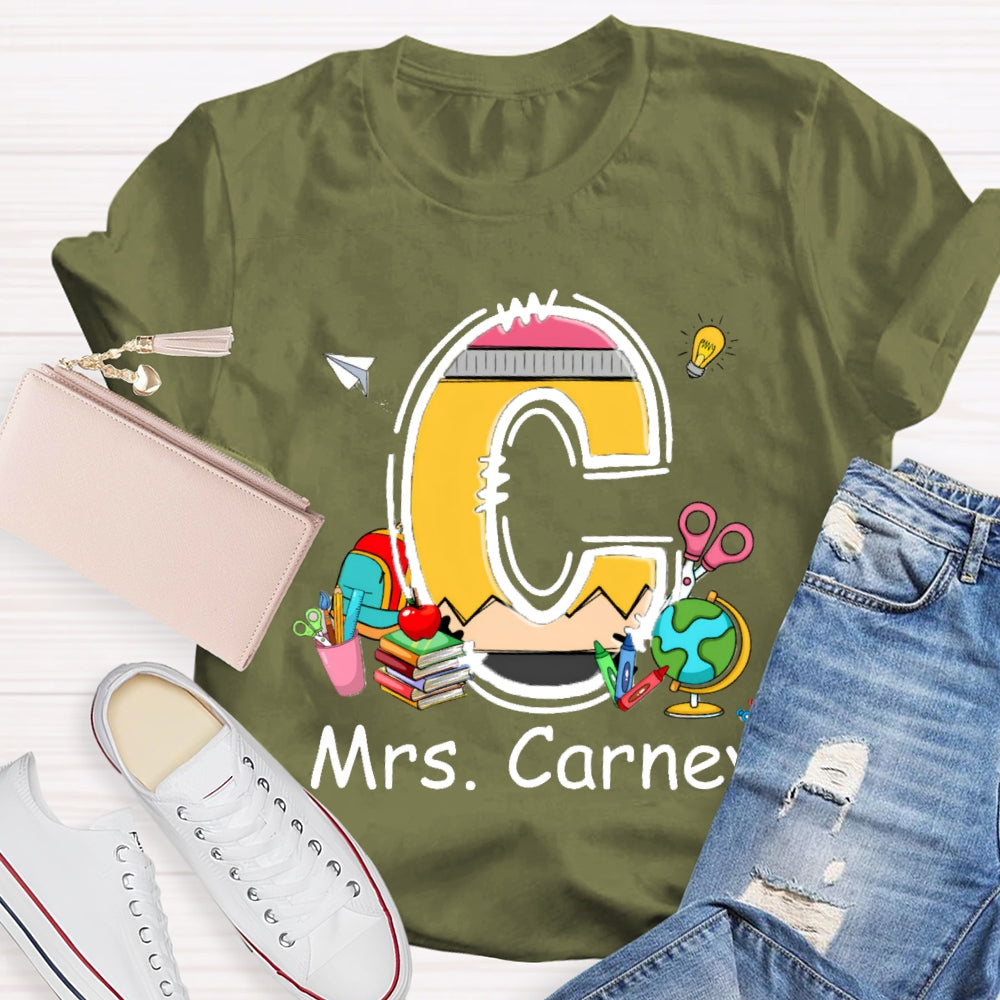 Personalized Name Design Copy Initials T-Shirt