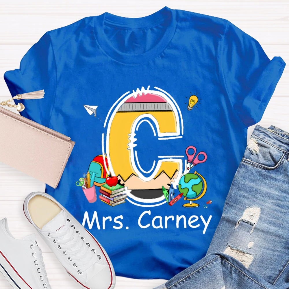Personalized Name Design Copy Initials T-Shirt