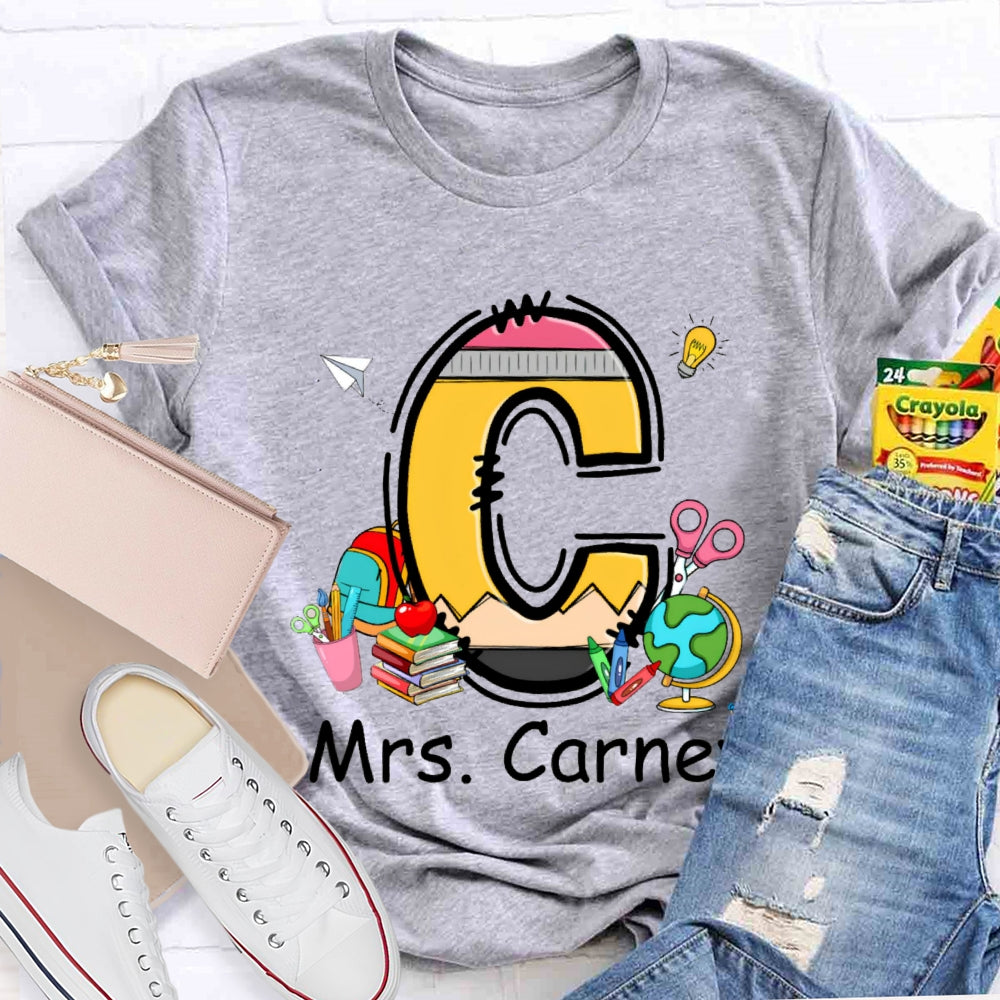 Personalized Name Design Copy Initials T-Shirt