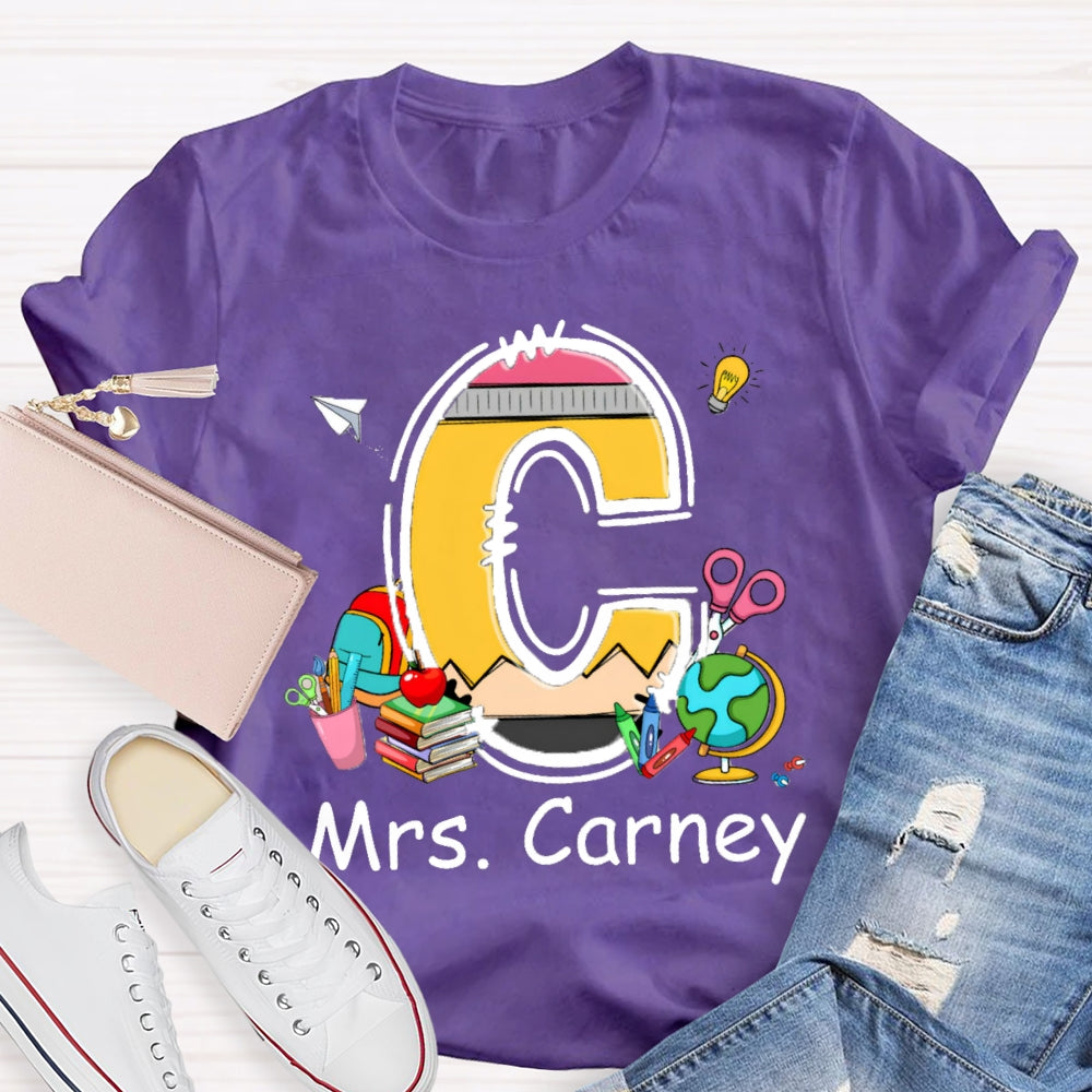 Personalized Name Design Copy Initials T-Shirt