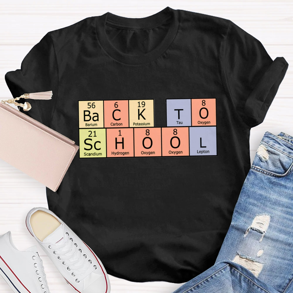 Back To School Periodic Table T-Shirt