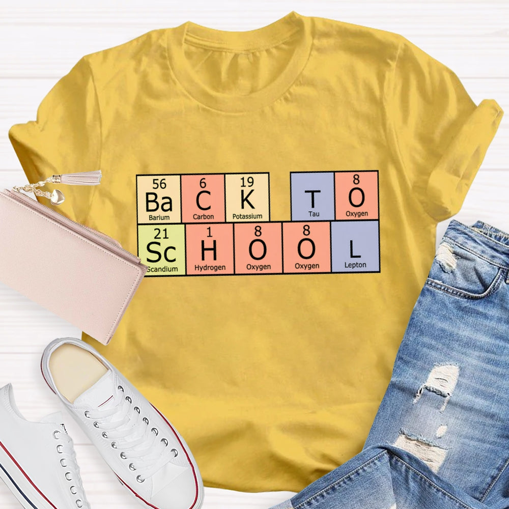 Back To School Periodic Table T-Shirt