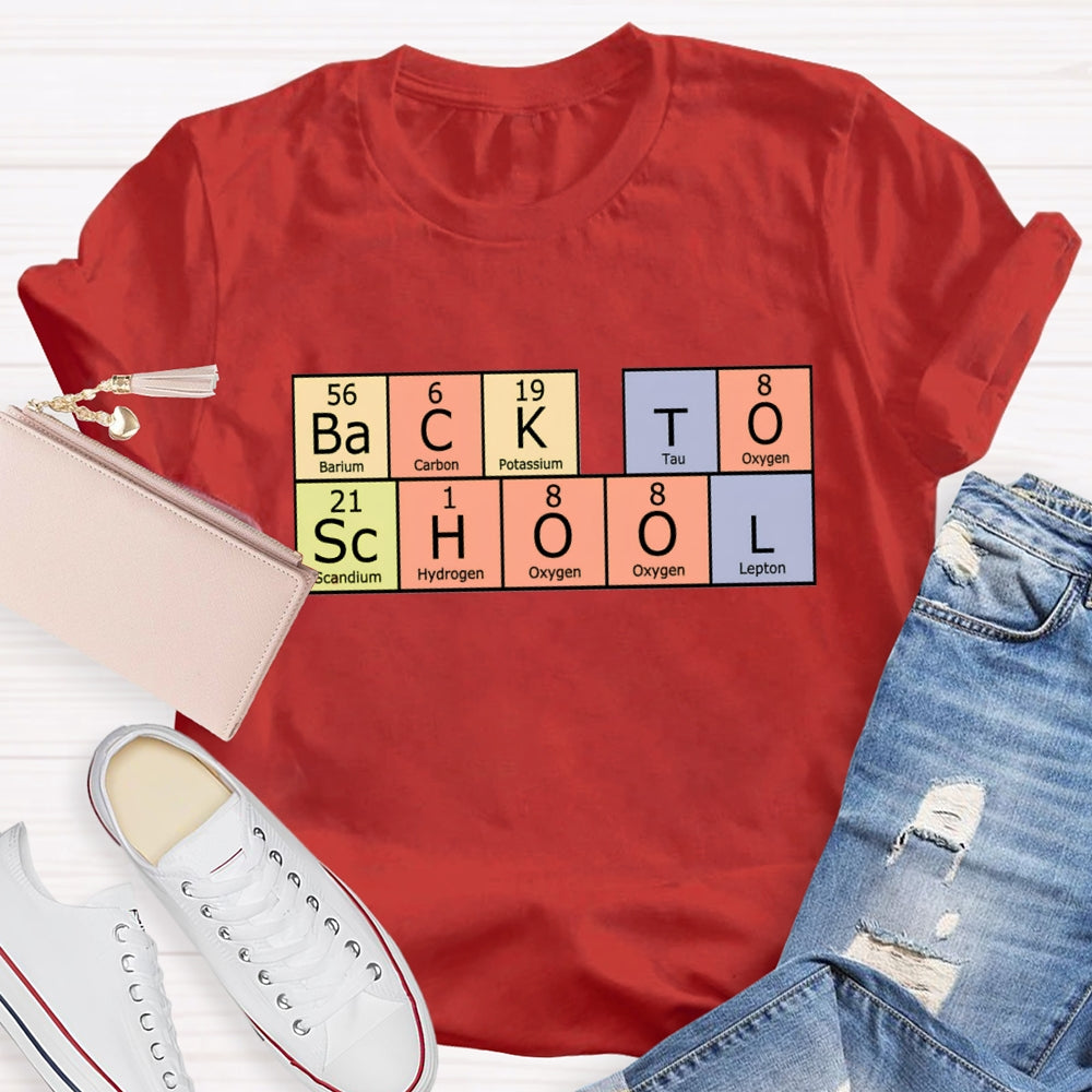 Back To School Periodic Table T-Shirt