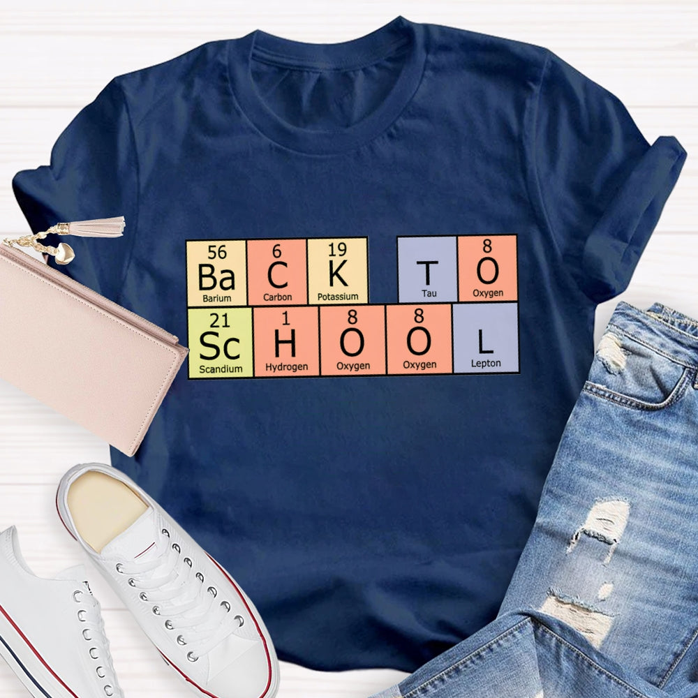 Back To School Periodic Table T-Shirt