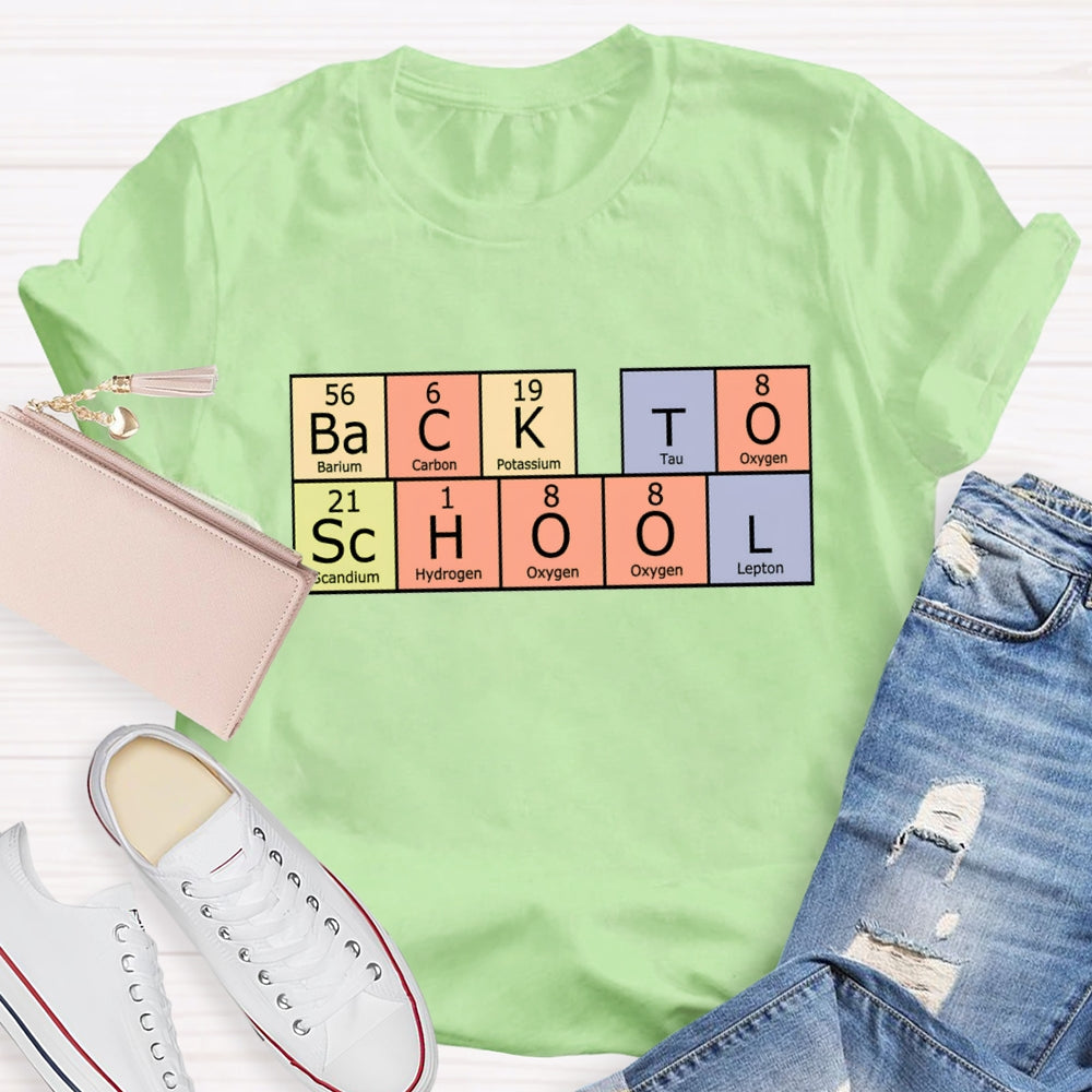 Back To School Periodic Table T-Shirt