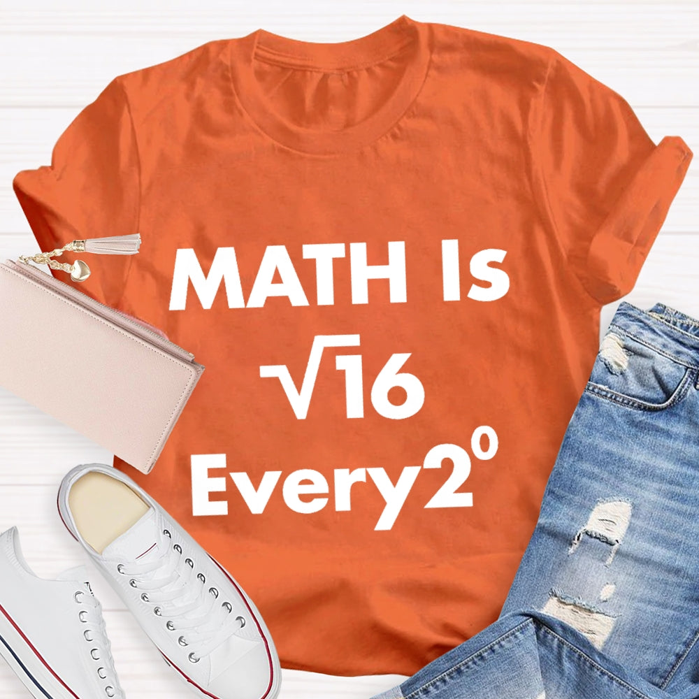 Math Is Every Math Teacher T-shirt