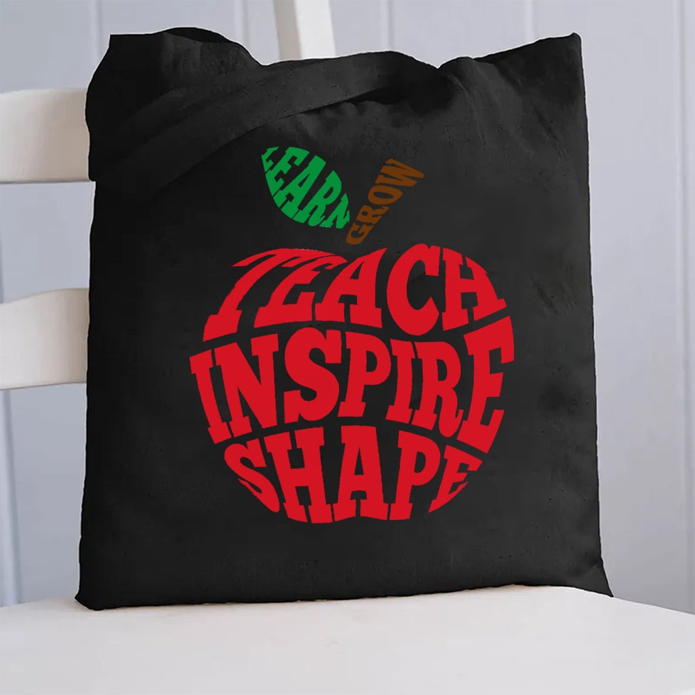 Learn Grow Inspire Canvas Tote Bag
