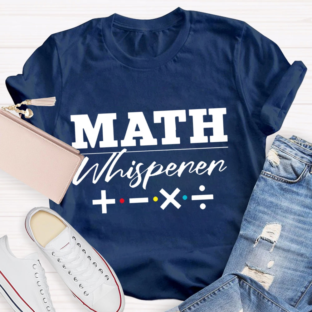 Math Whisperer Math Symbols T-shirt
