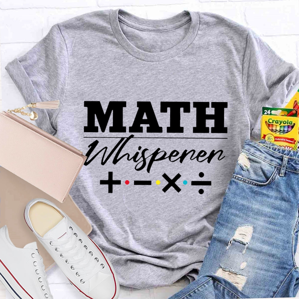 Math Whisperer Math Symbols T-shirt