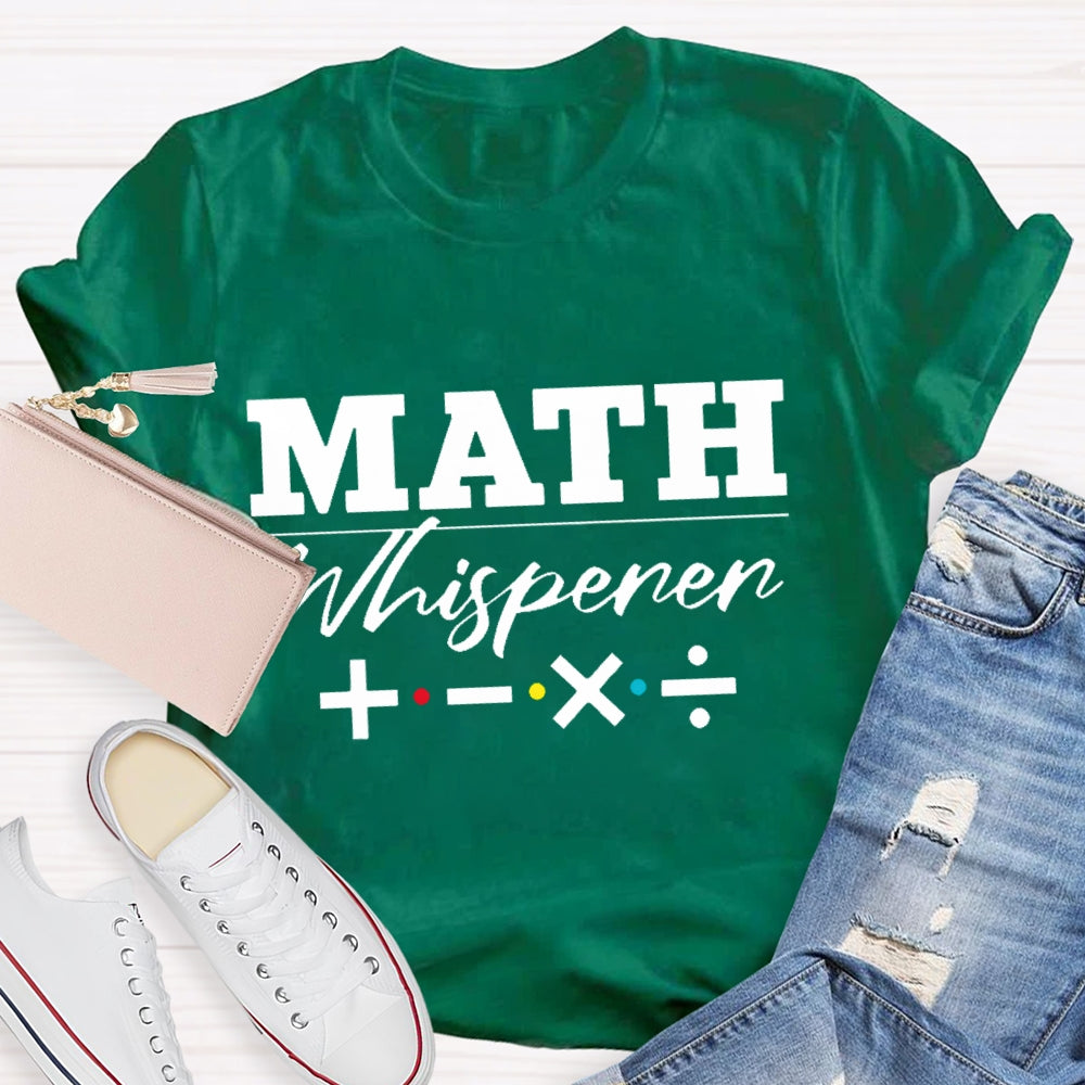 Math Whisperer Math Symbols T-shirt