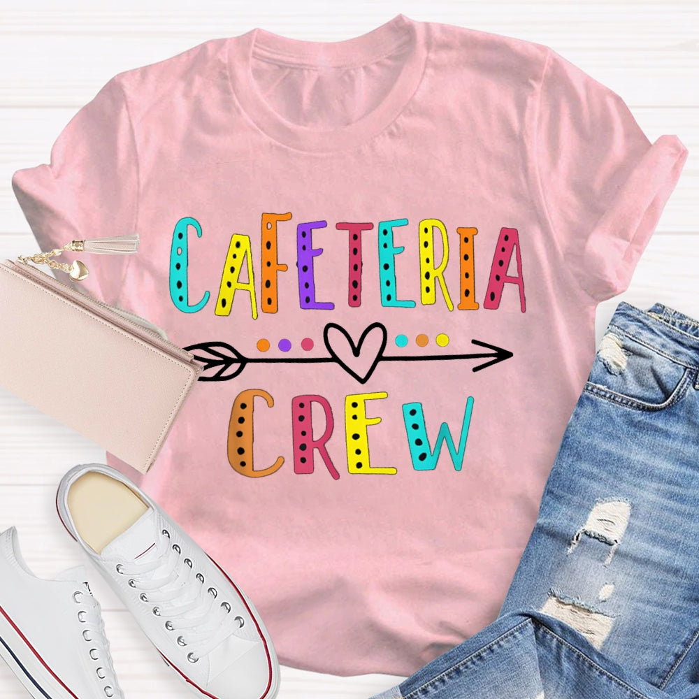 Cafeteria Crew Colorful Letter Print T-shirt