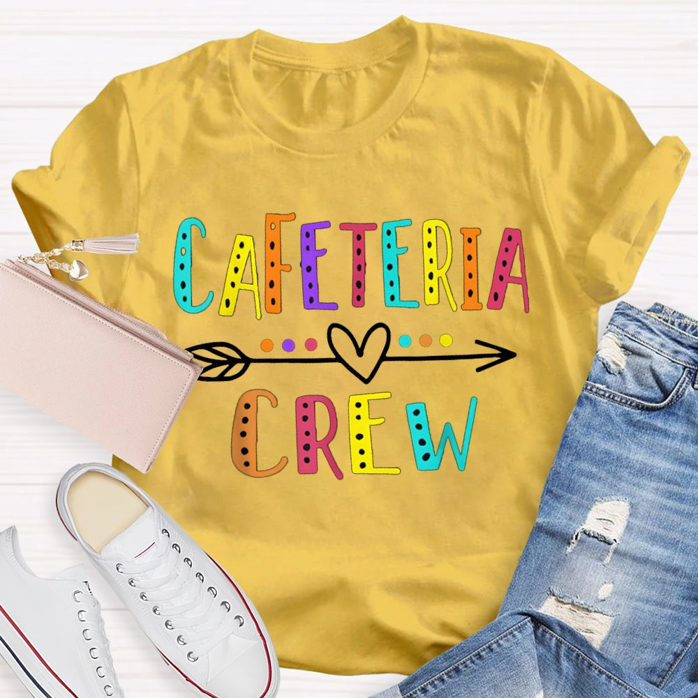 Cafeteria Crew Colorful Letter Print T-shirt