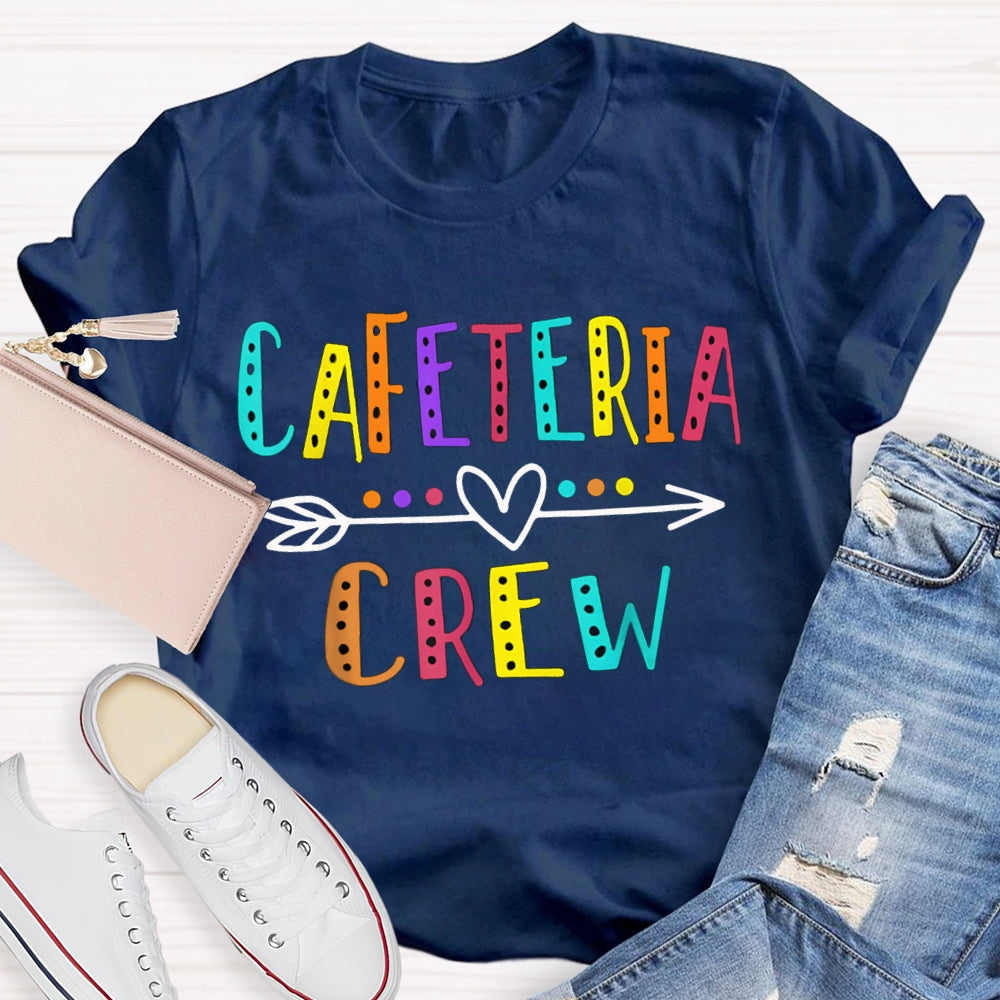Cafeteria Crew Colorful Letter Print T-shirt