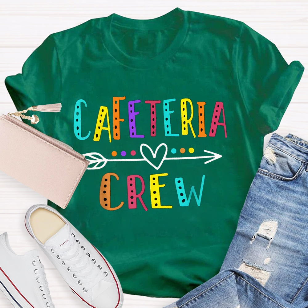 Cafeteria Crew Colorful Letter Print T-shirt
