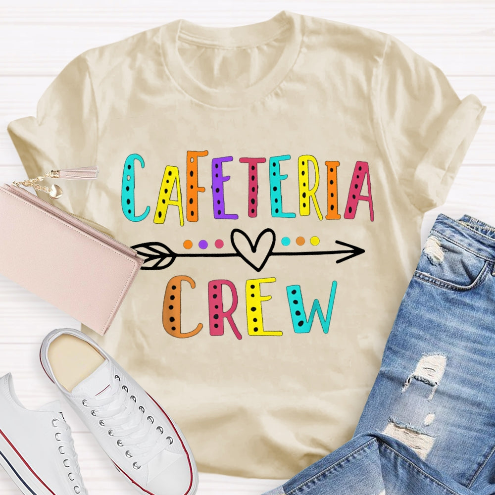 Cafeteria Crew Colorful Letter Print T-shirt