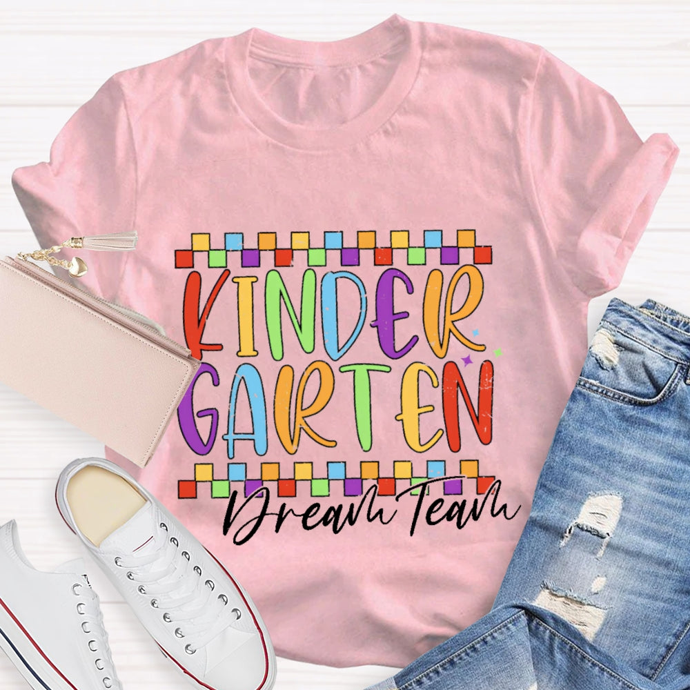 Personalized Grade Dream Team Funny Letter Print T-shirt