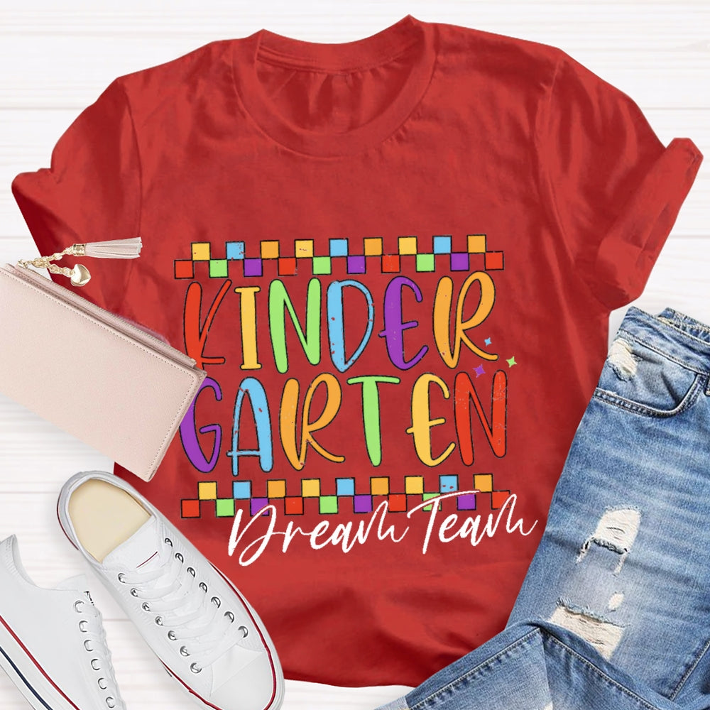 Personalized Grade Dream Team Funny Letter Print T-shirt