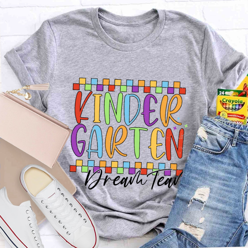 Personalized Grade Dream Team Funny Letter Print T-shirt