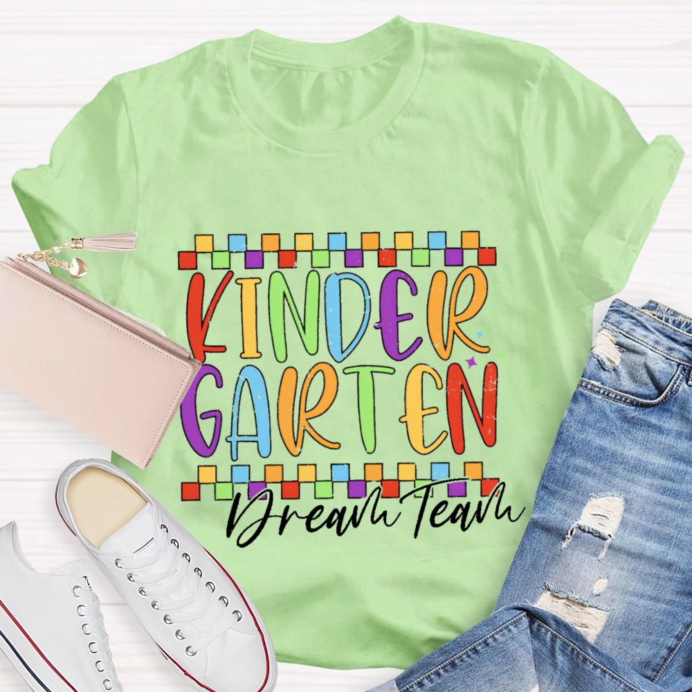 Personalized Grade Dream Team Funny Letter Print T-shirt