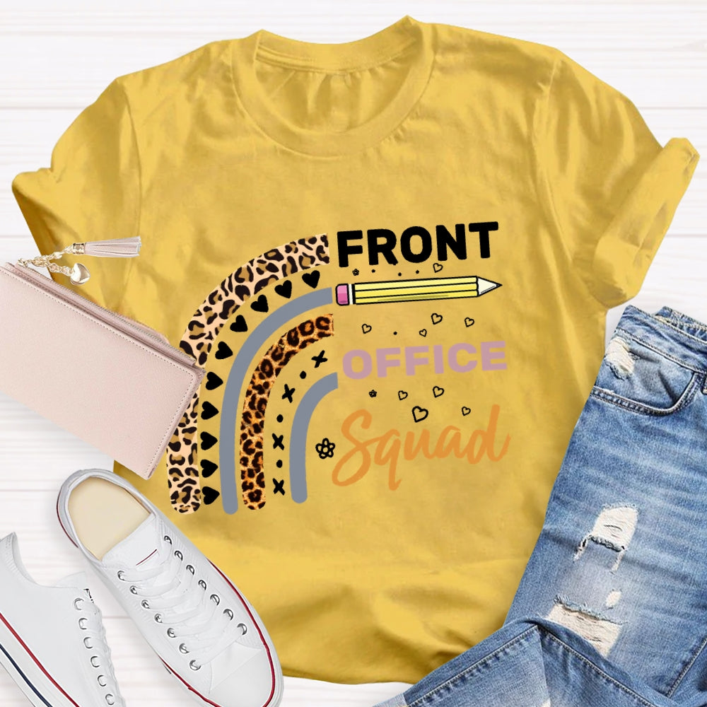 Front Office Squad Leopard Love Print T-shirt