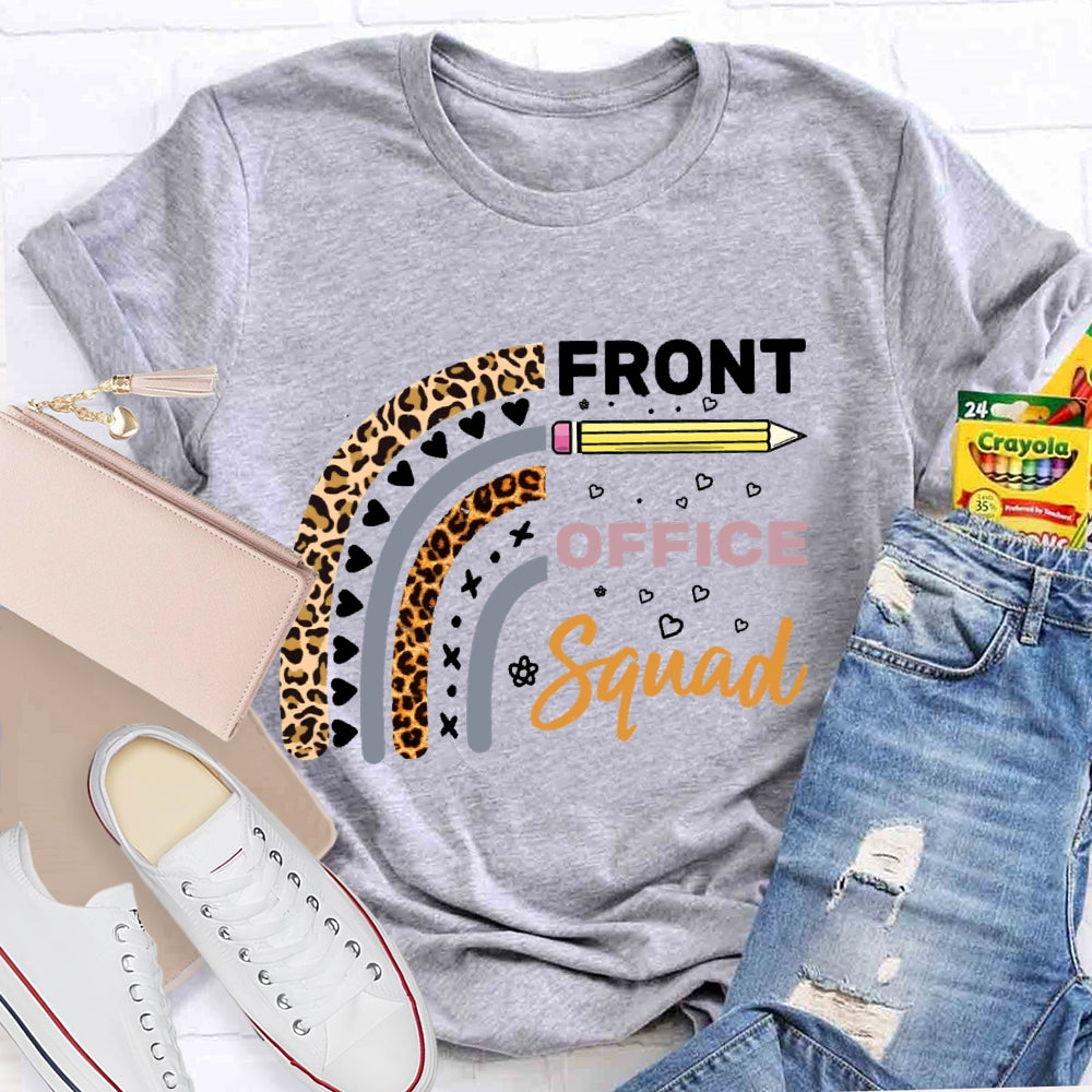 Front Office Squad Leopard Love Print T-shirt