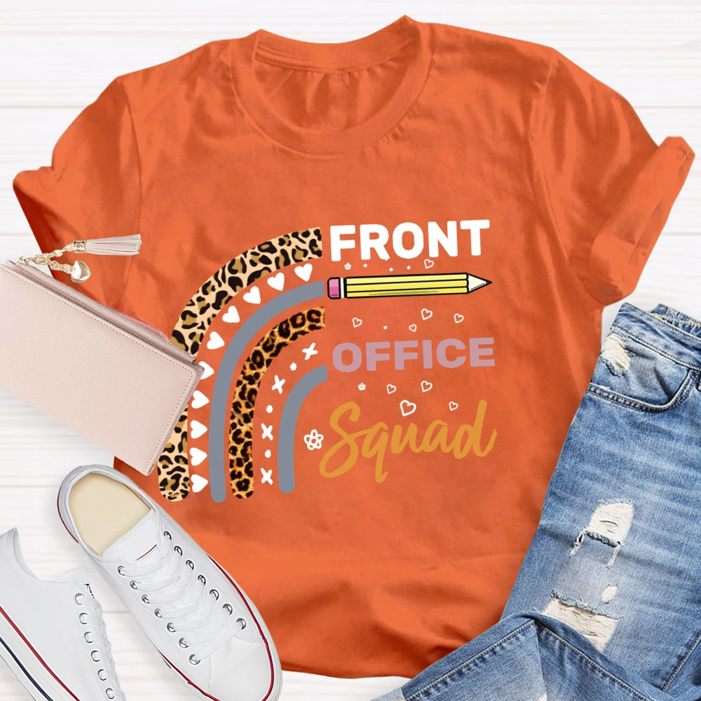 Front Office Squad Leopard Love Print T-shirt