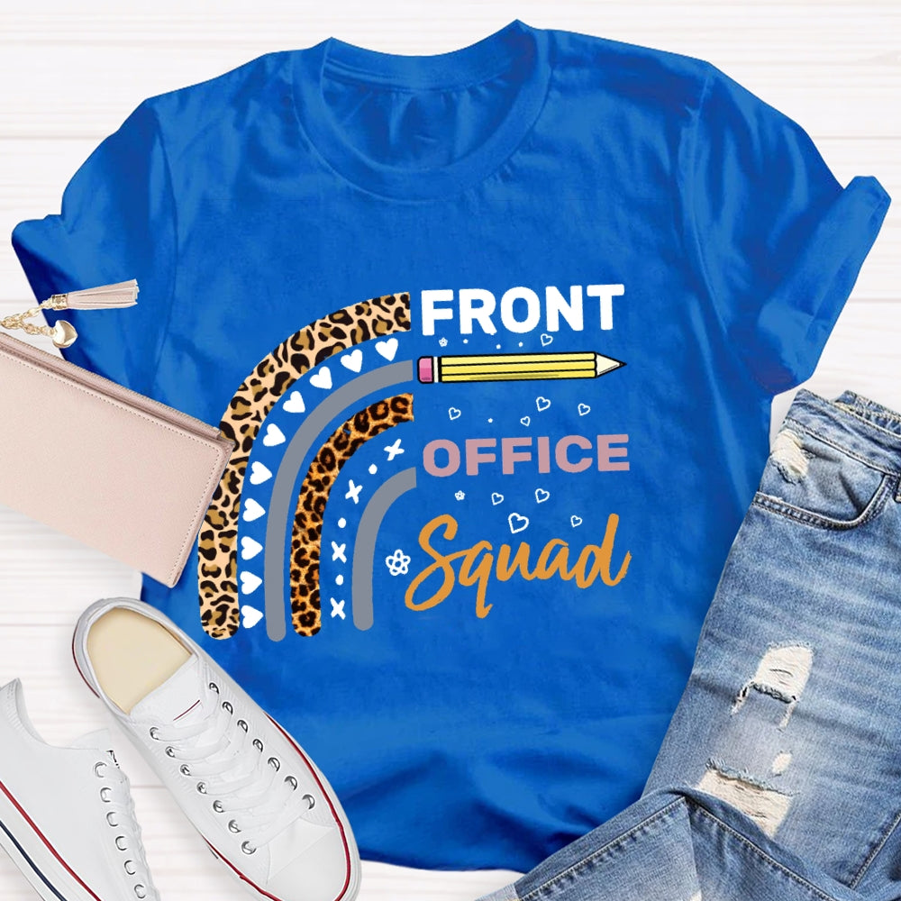 Front Office Squad Leopard Love Print T-shirt