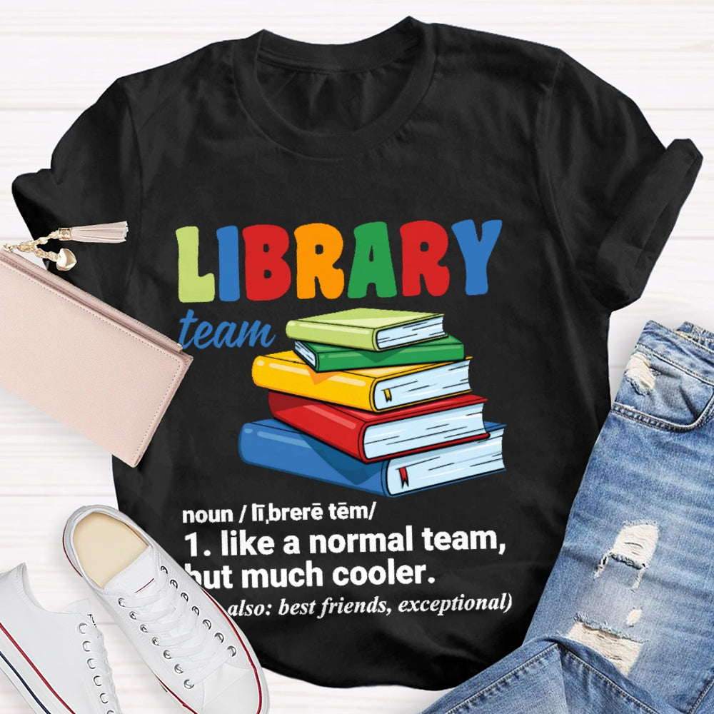 Library Team Letters T-shirt