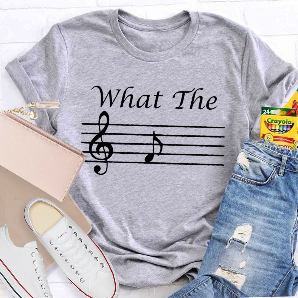 What The Note Pattern Printing T-shirt