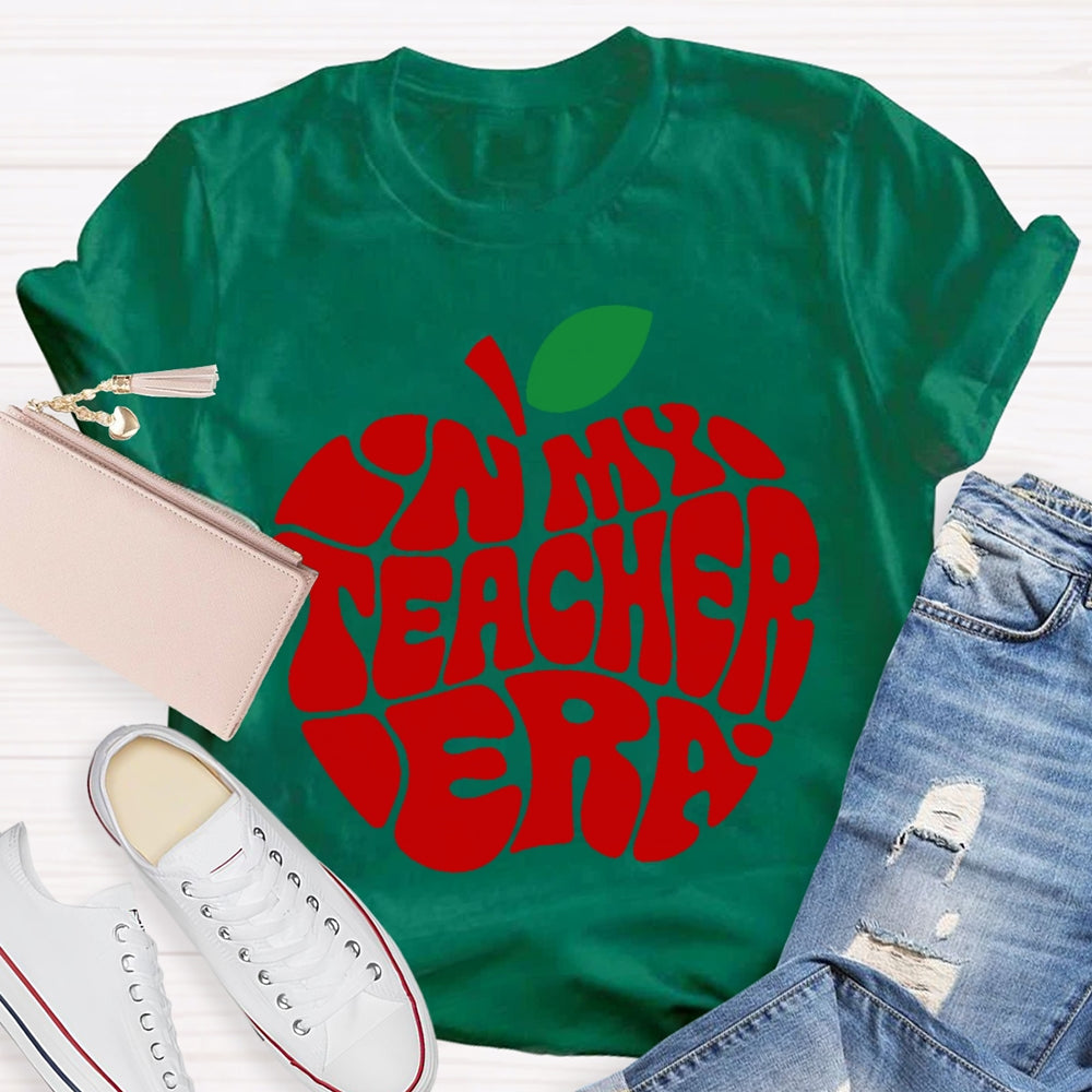 In My Teacher Era Apple T-shirt