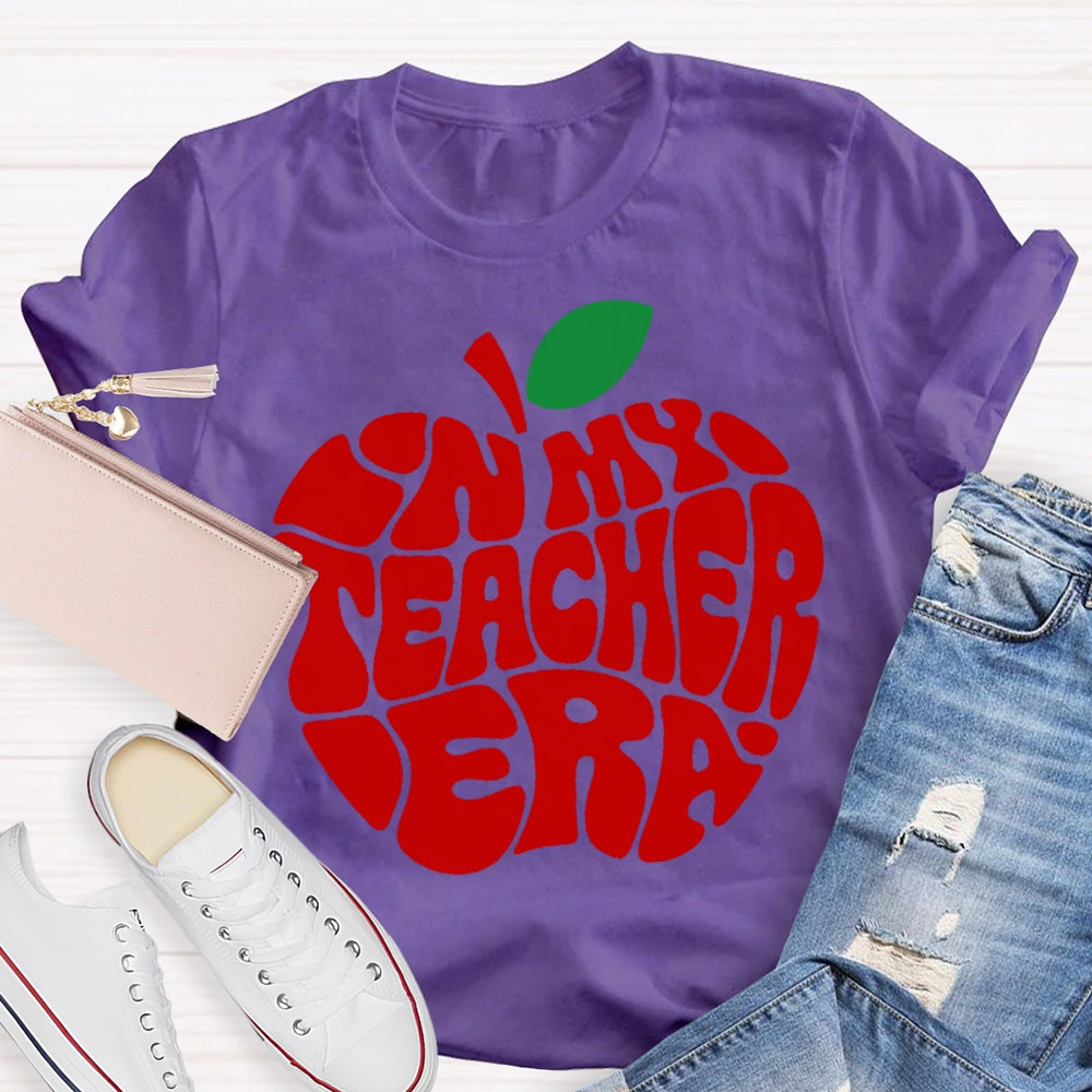 In My Teacher Era Apple T-shirt