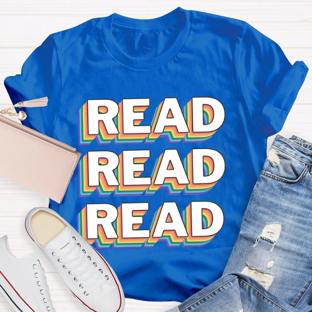 Read Overlapping Letters T-shirt