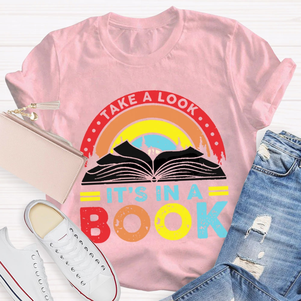 Take A Look It'S In A Book Reading T-shirt