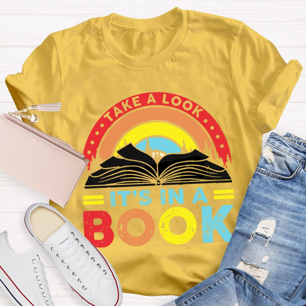 Take A Look It'S In A Book Reading T-shirt