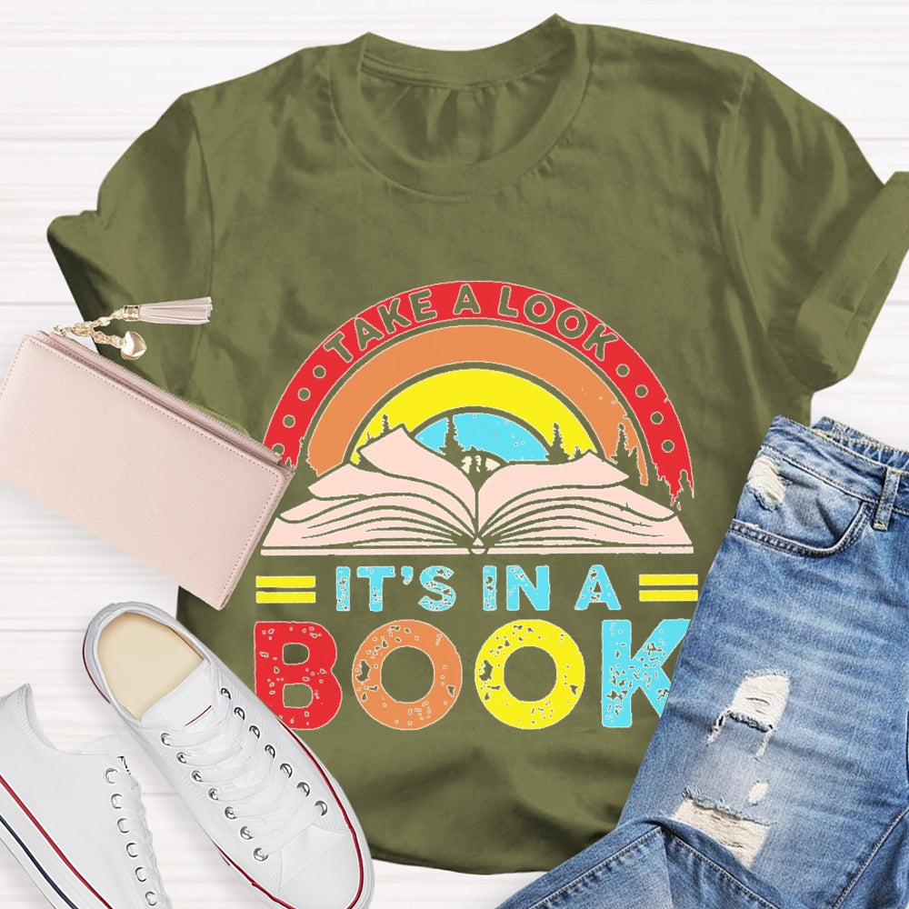 Take A Look It'S In A Book Reading T-shirt