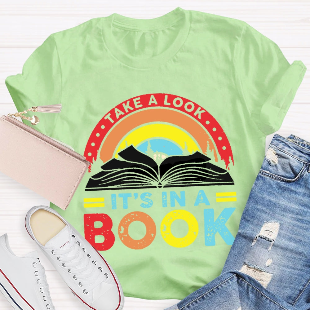 Take A Look It'S In A Book Reading T-shirt