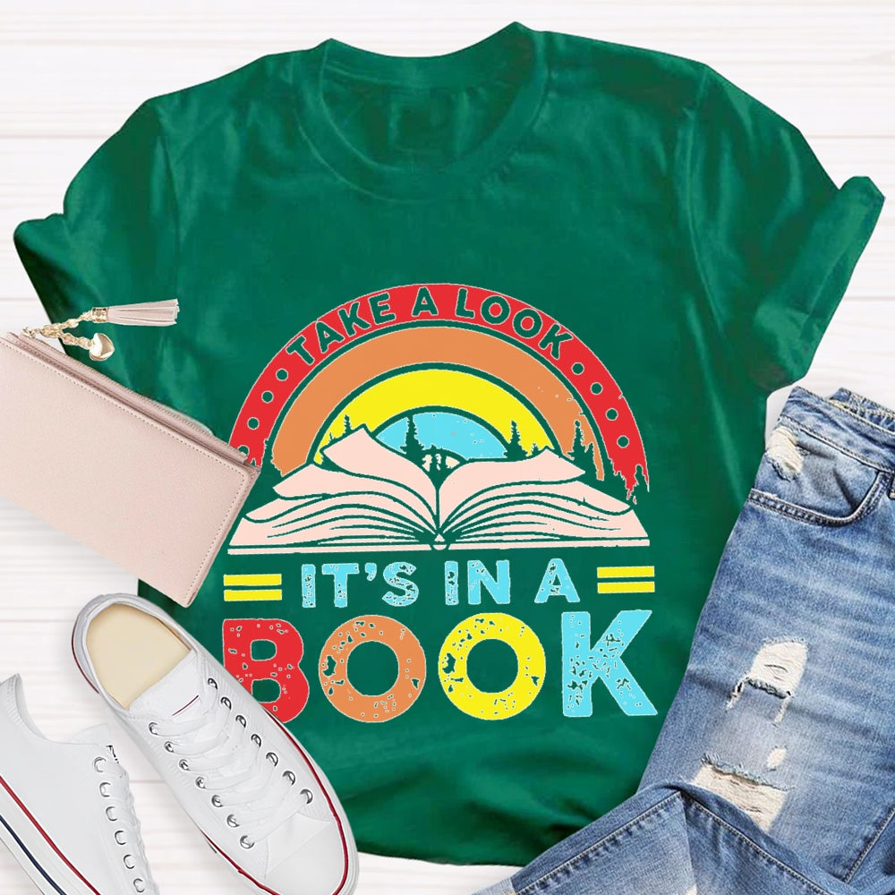 Take A Look It'S In A Book Reading T-shirt