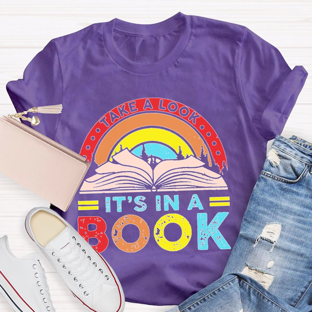 Take A Look It'S In A Book Reading T-shirt