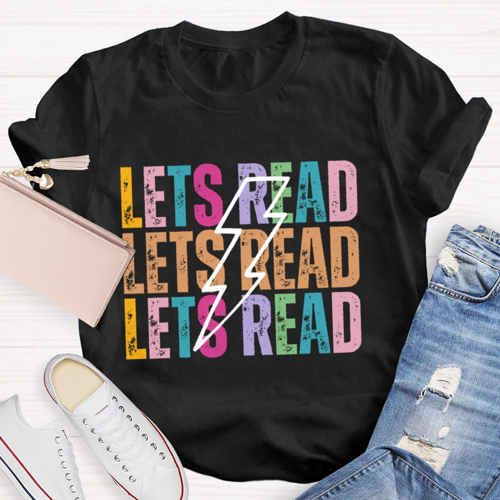 Lets Read Funny Letters T-shirt